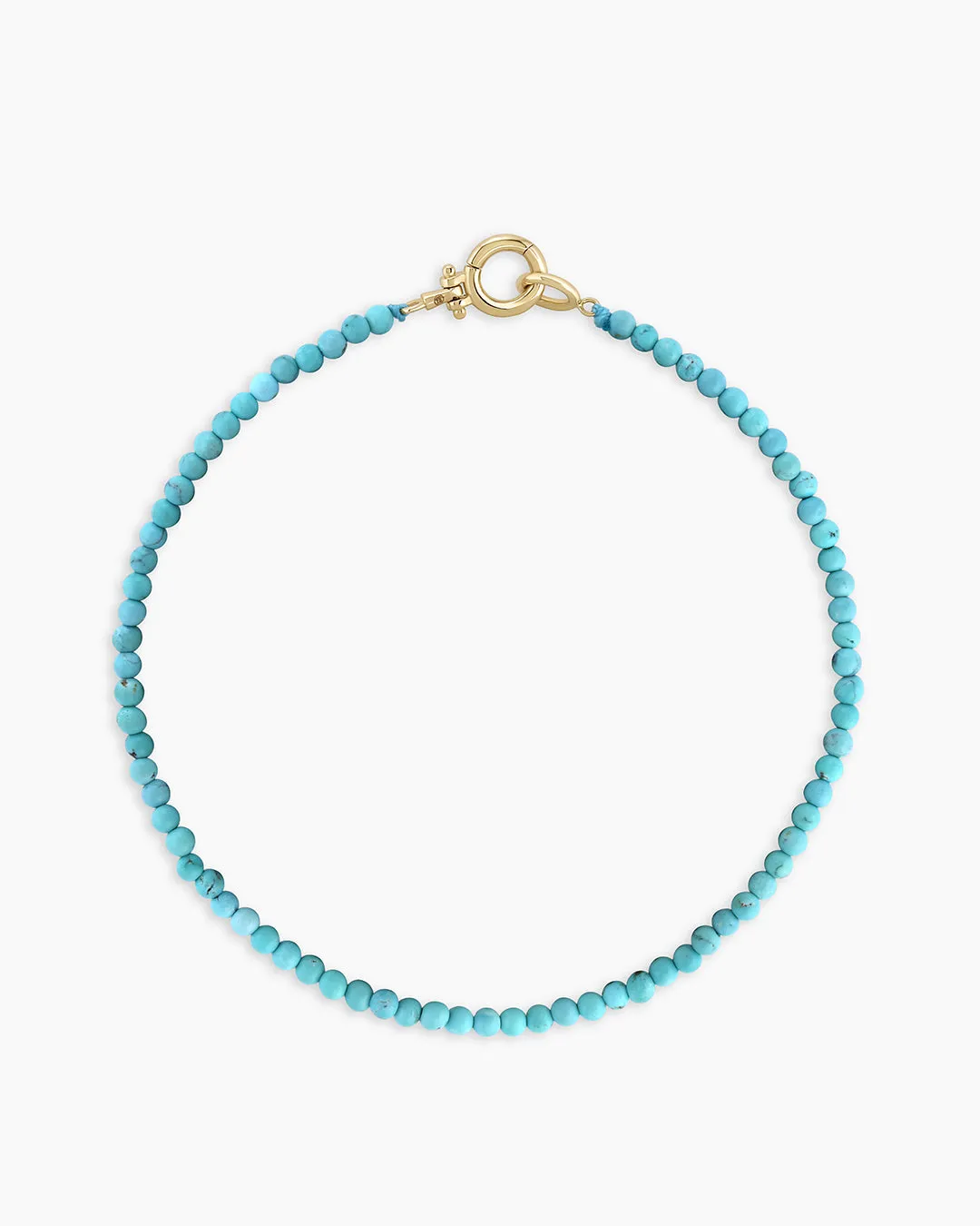 14k Gold Mini Turquoise Bracelet