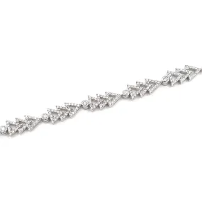 18K White Gold Diamond Tennis Bracelet, 19.50g