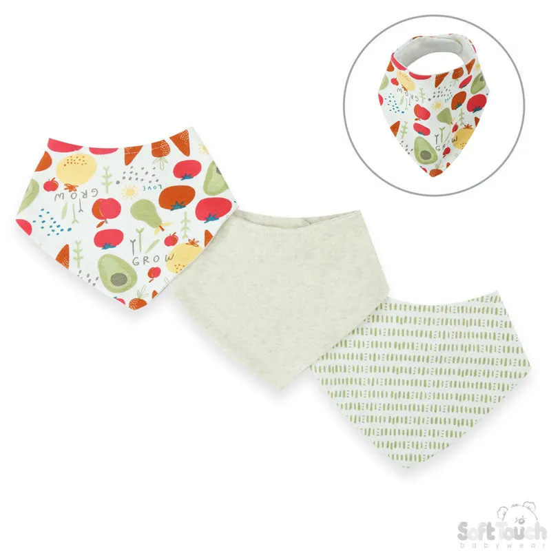 3 Pack Bandana Bib Set: CC200-B (Home Grown)