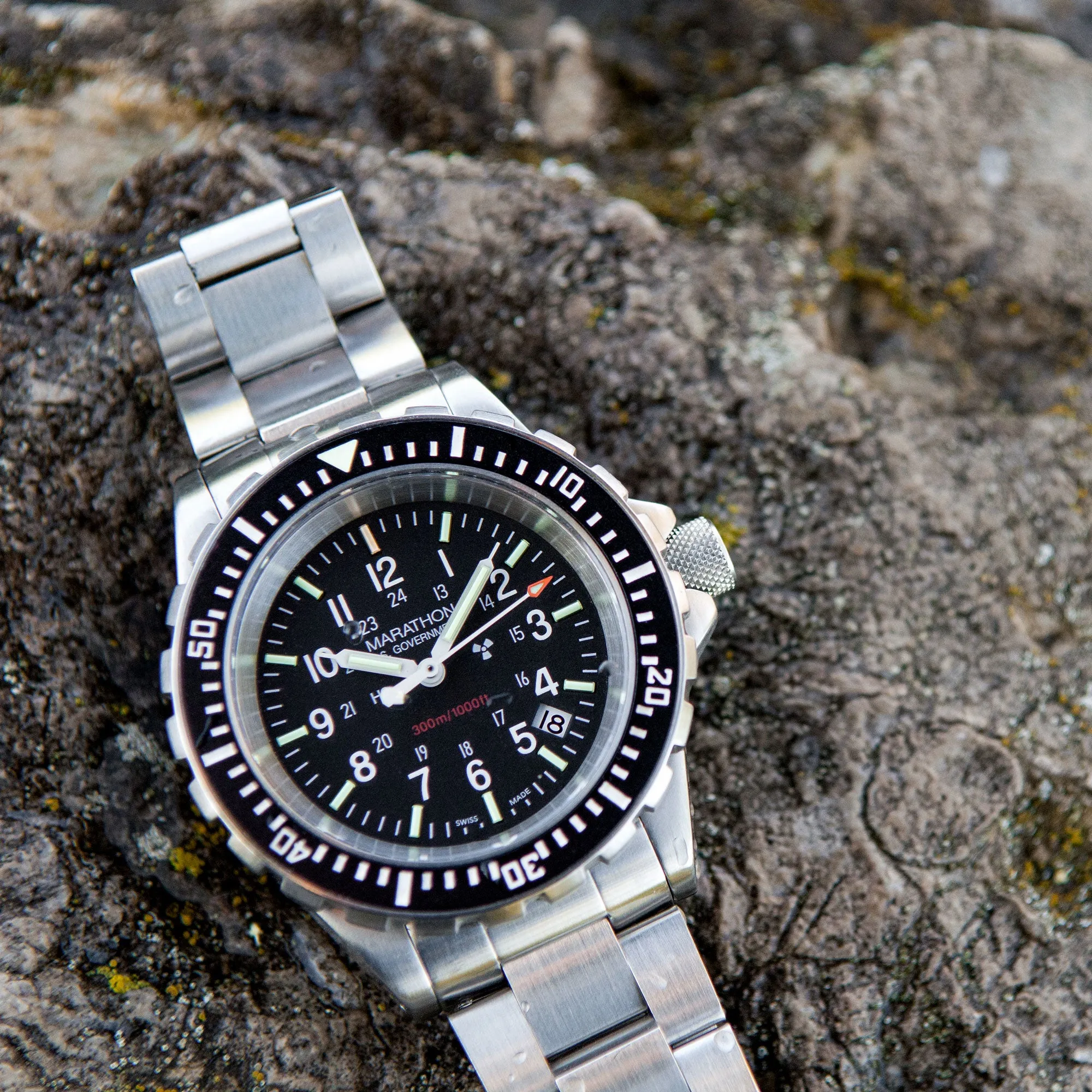 41mm Large Diver's Quartz (TSAR) with Stainless Steel Bracelet