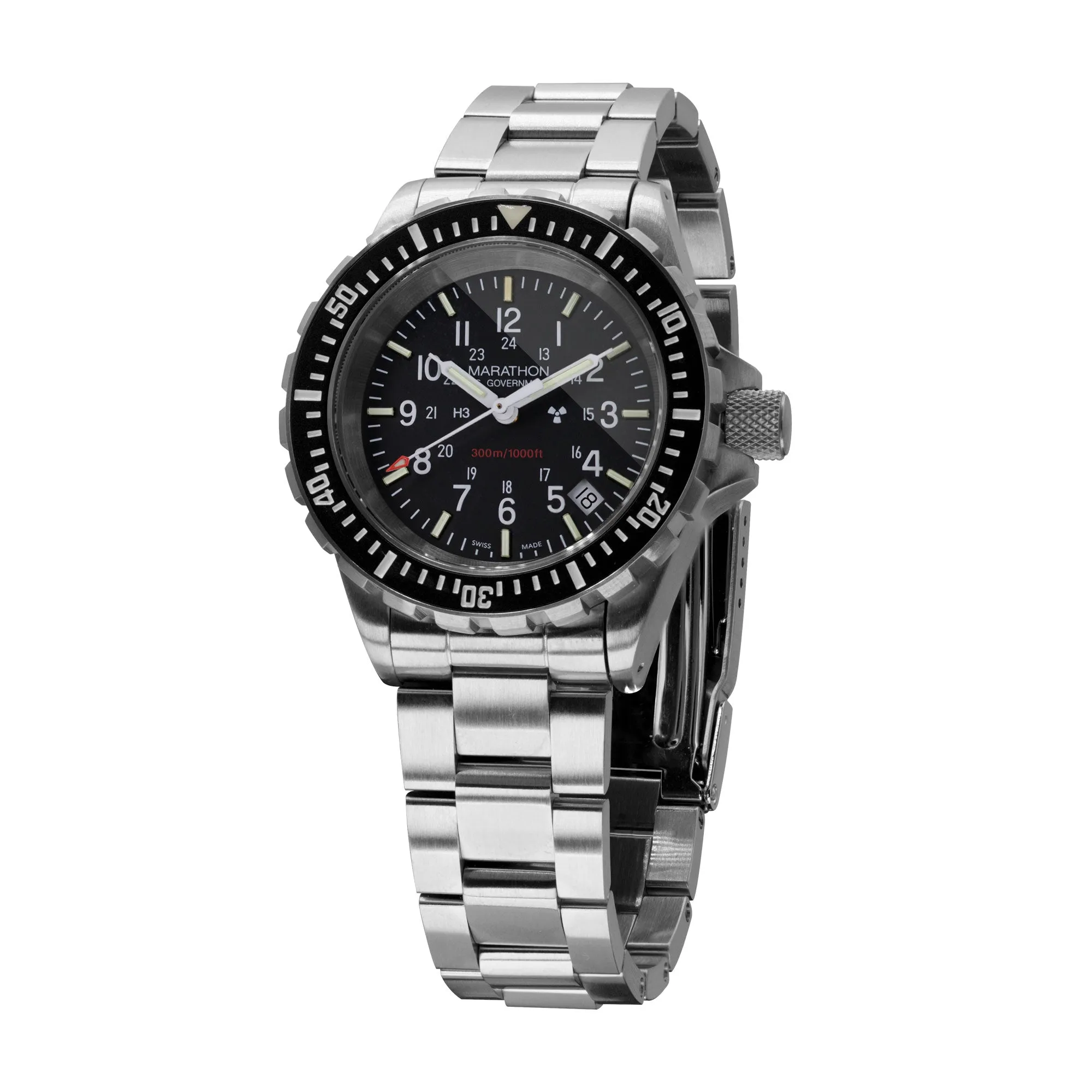 41mm Large Diver's Quartz (TSAR) with Stainless Steel Bracelet