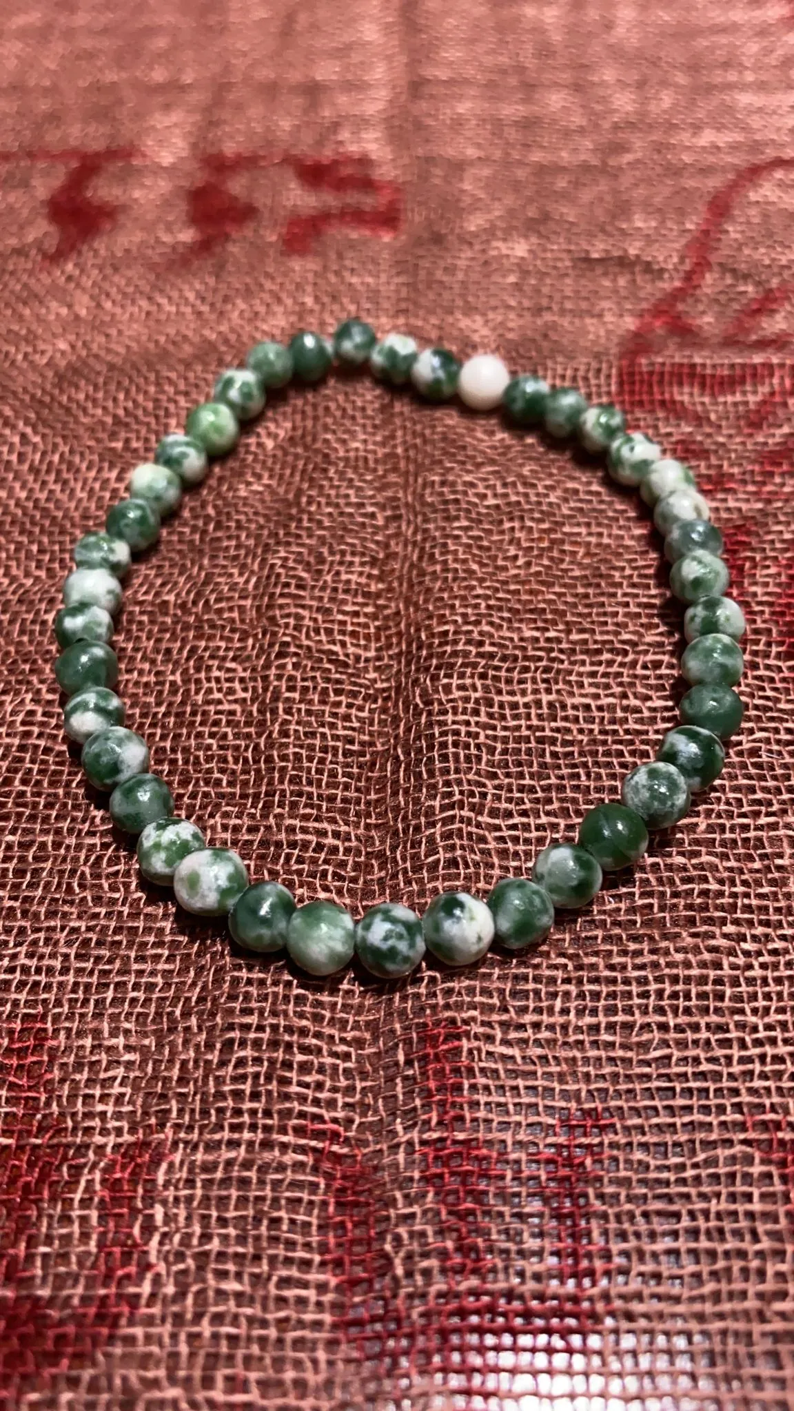 4MM Snake Dragon Jade Bead Bracelet