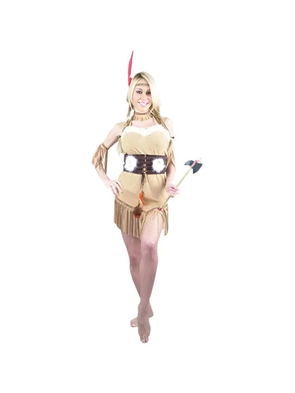 Adult Sexy Tan Indian Princess Costume