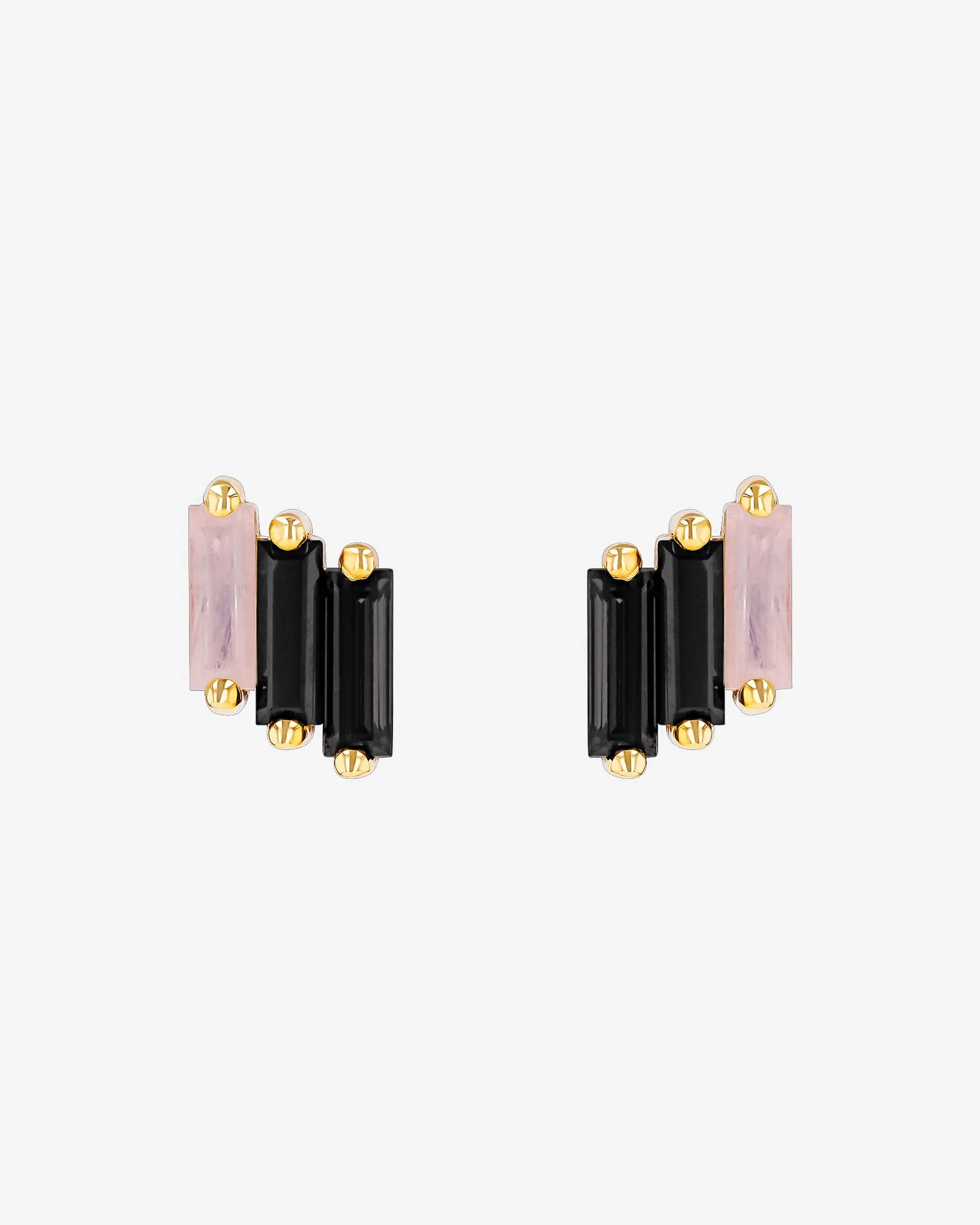 Amalfi Midi Black Ombre Studs