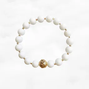 Auspicious Beaded Tridacna Bracelet