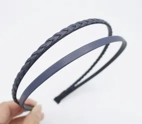 basic double strand headband