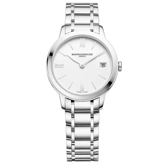 Baume & Mercier Ladies White Classima Watch 10335