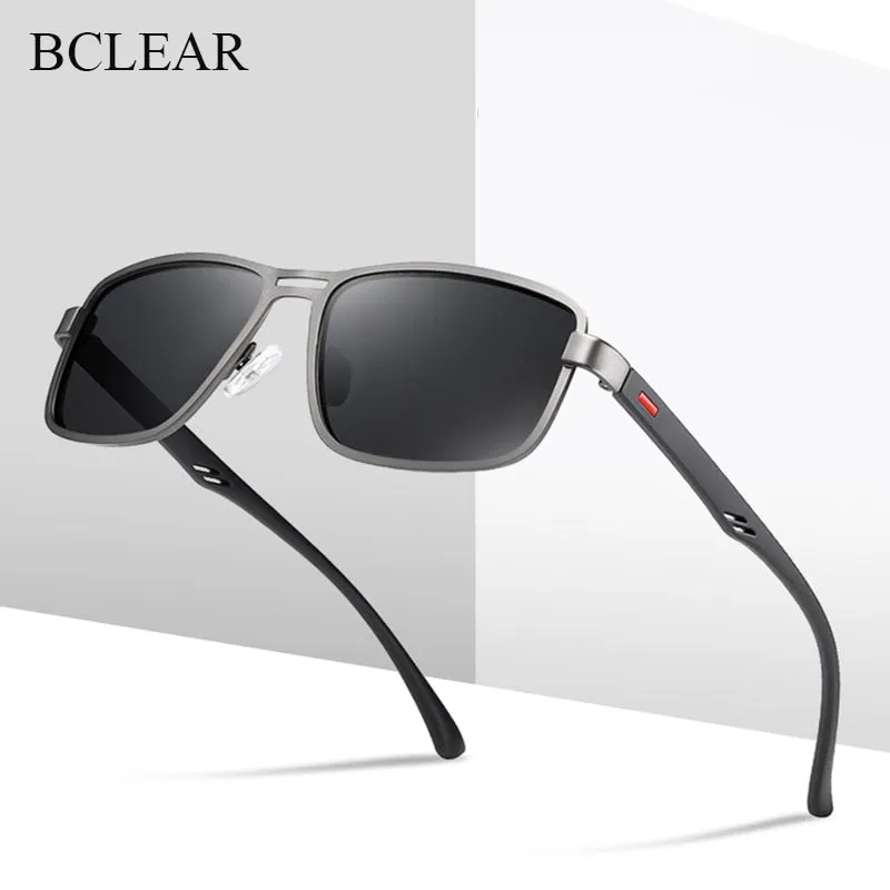 Bclear Men's Full Rim Alloy Frame Sunglasses Polarized 5925