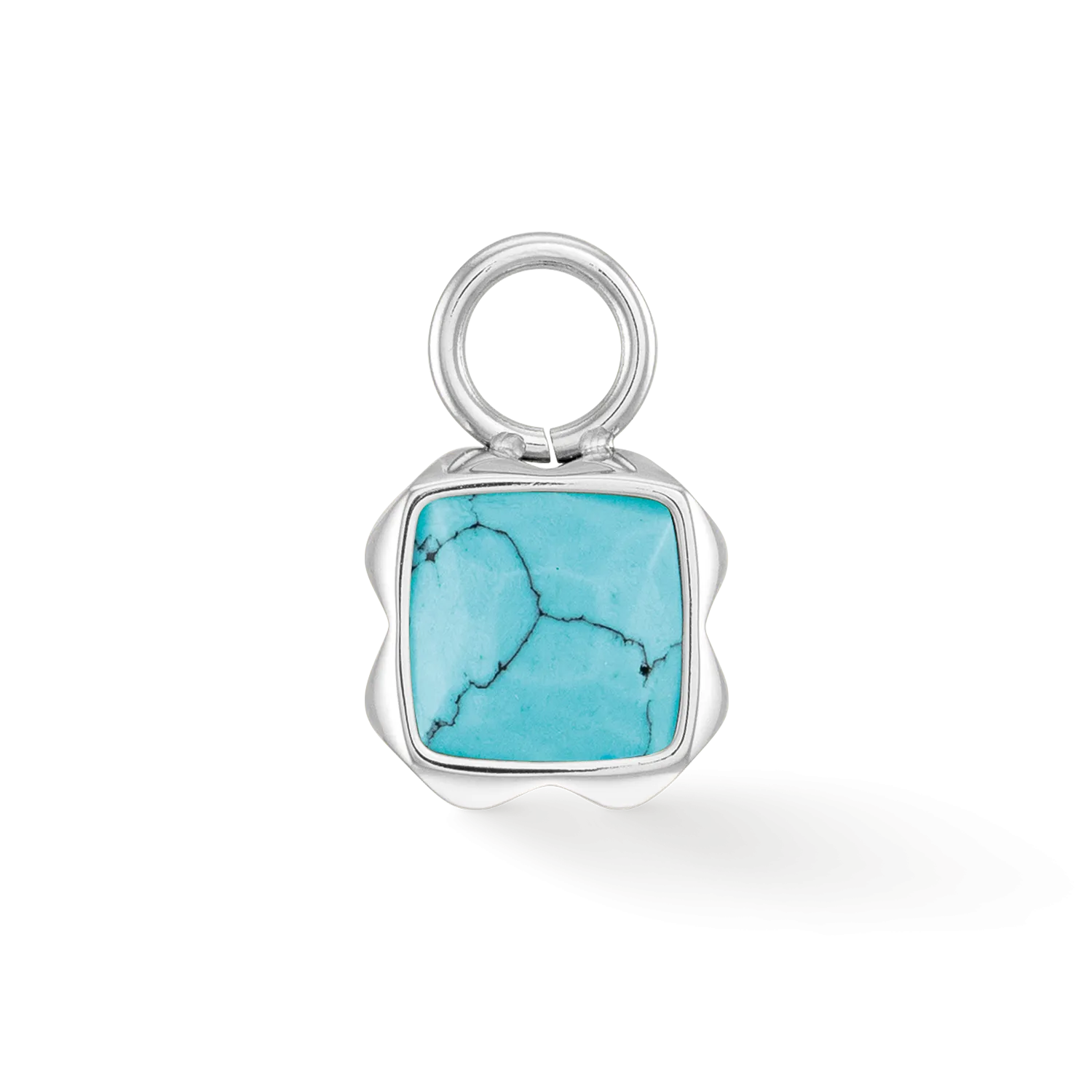 Birthstone December Charm Turquoise Silver