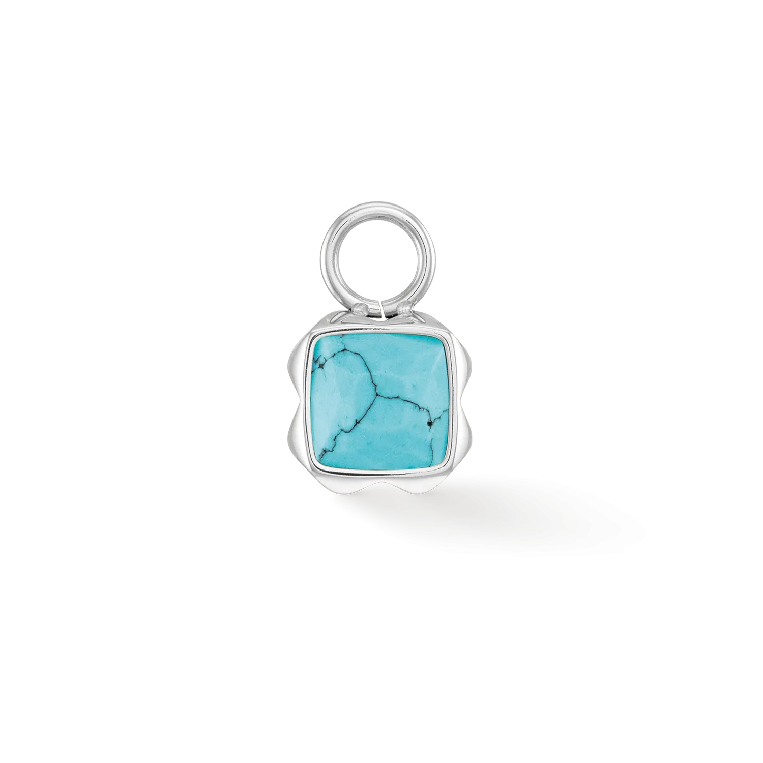 Birthstone December Charm Turquoise Silver