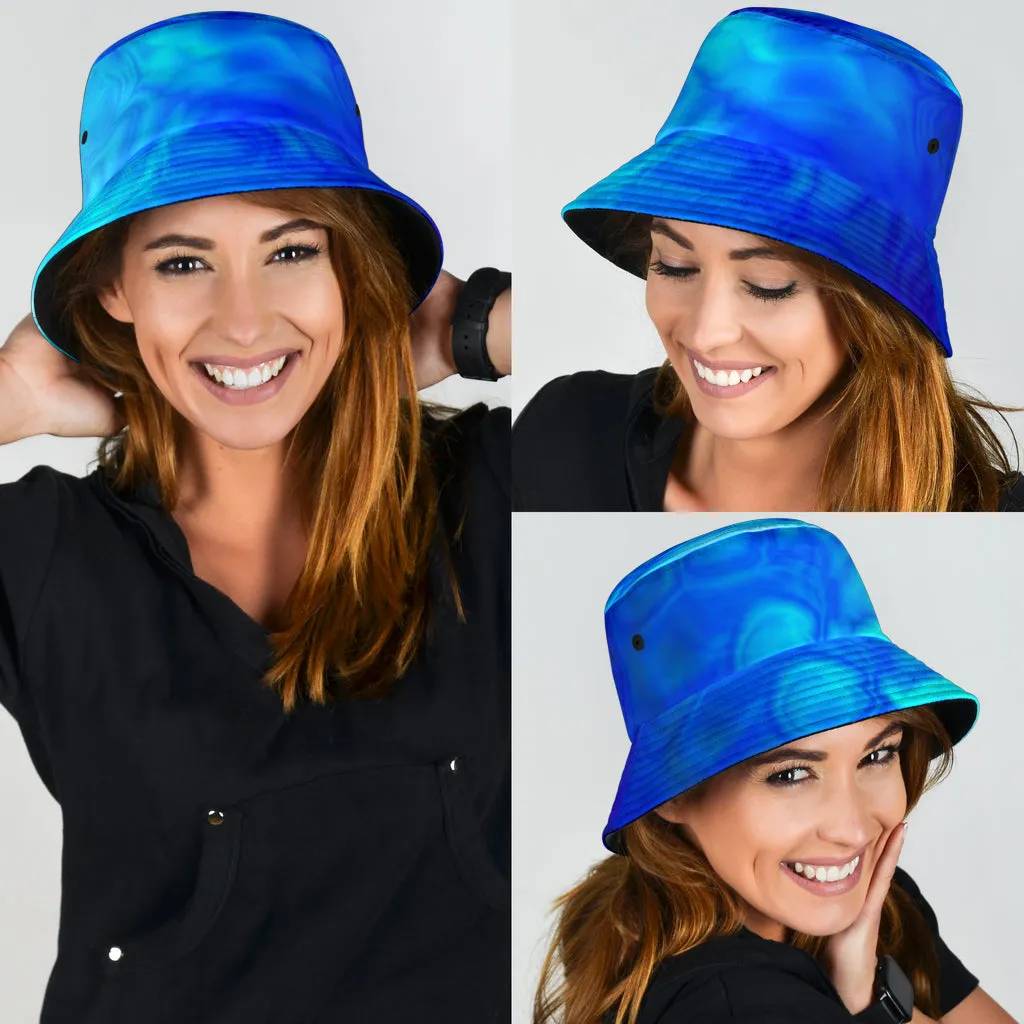 BLUE ENERGETIC FLOW | BUCKET HAT | YANTRART