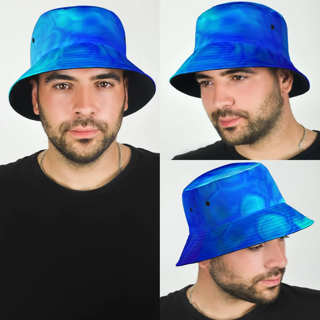 BLUE ENERGETIC FLOW | BUCKET HAT | YANTRART