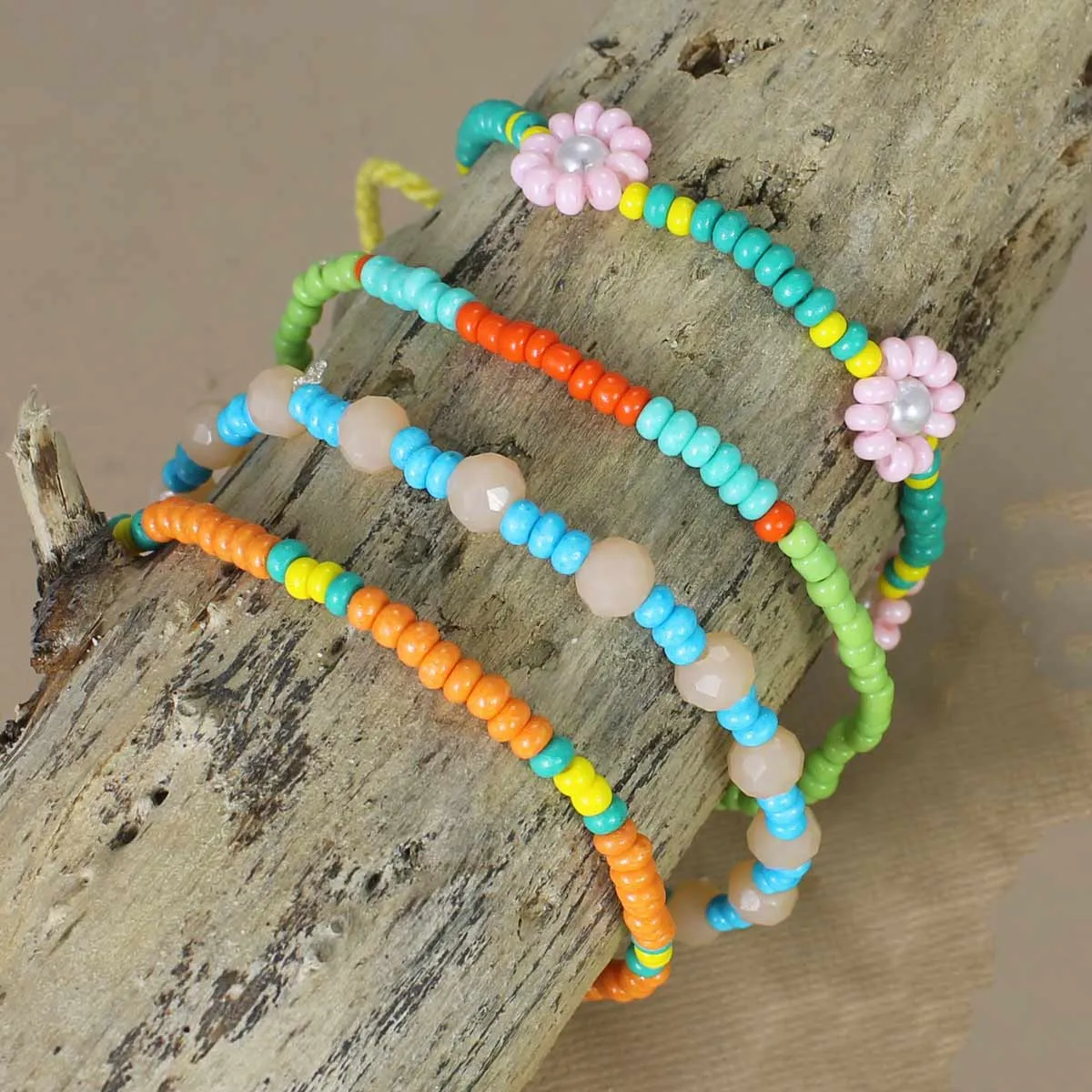 Bracelets - Spring Softness Beaded Bracelet Set