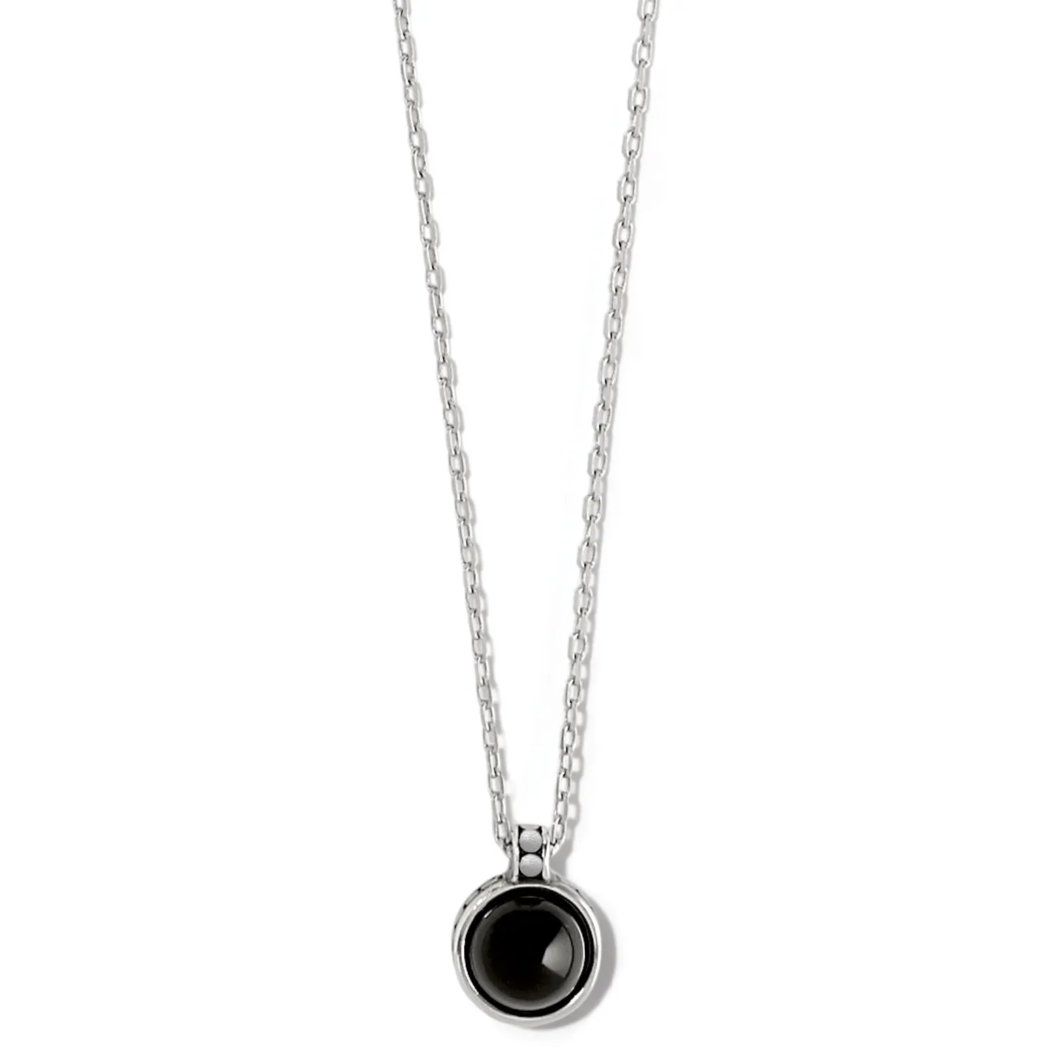 Brighton Pebble Dot Onyx Short Necklace