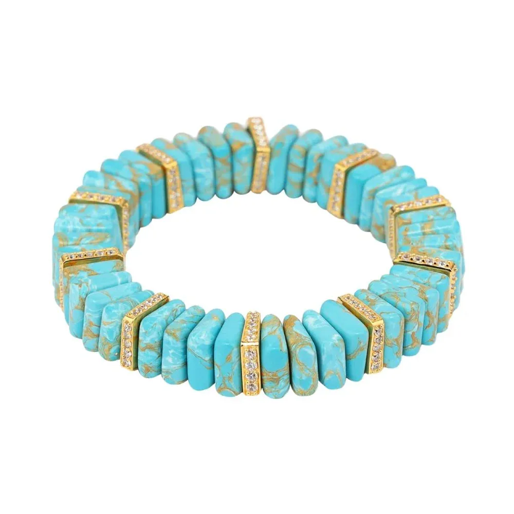 BuDhaGirl | Tablet Bracelet in Sleeping Beauty Turquoise