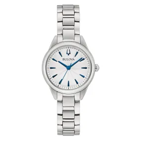 Bulova Classic Silver Steel Women's Watch - 96L285