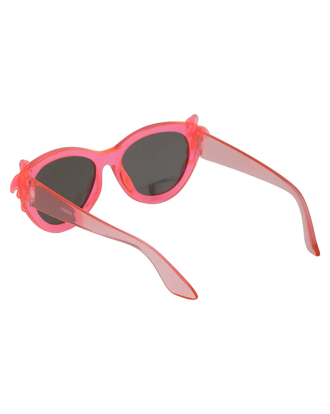 Carlton London Grey Lens & Pink Cateye Sunglasses For Girl