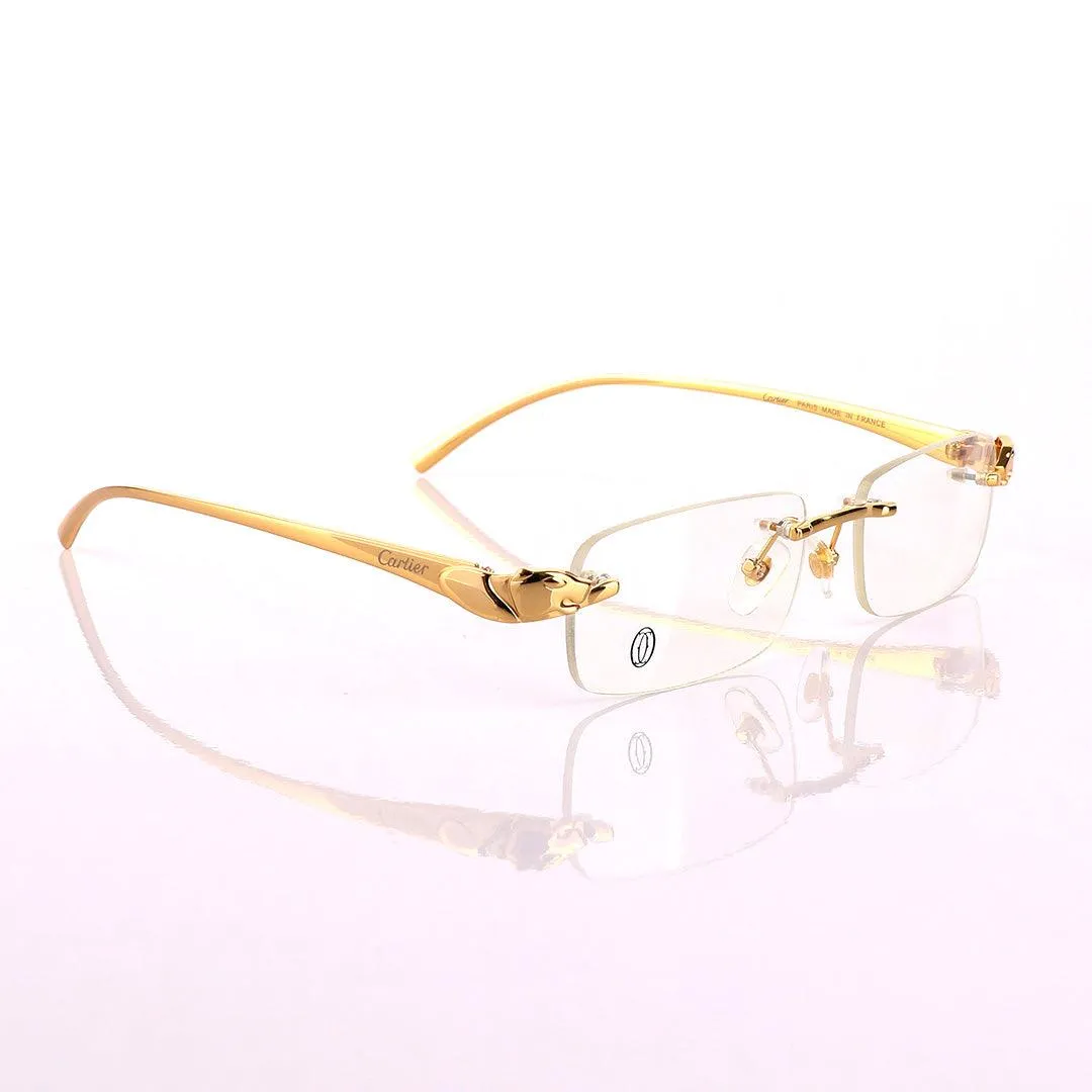 Cartier Gold Vintage Hingeless  Sunglasses