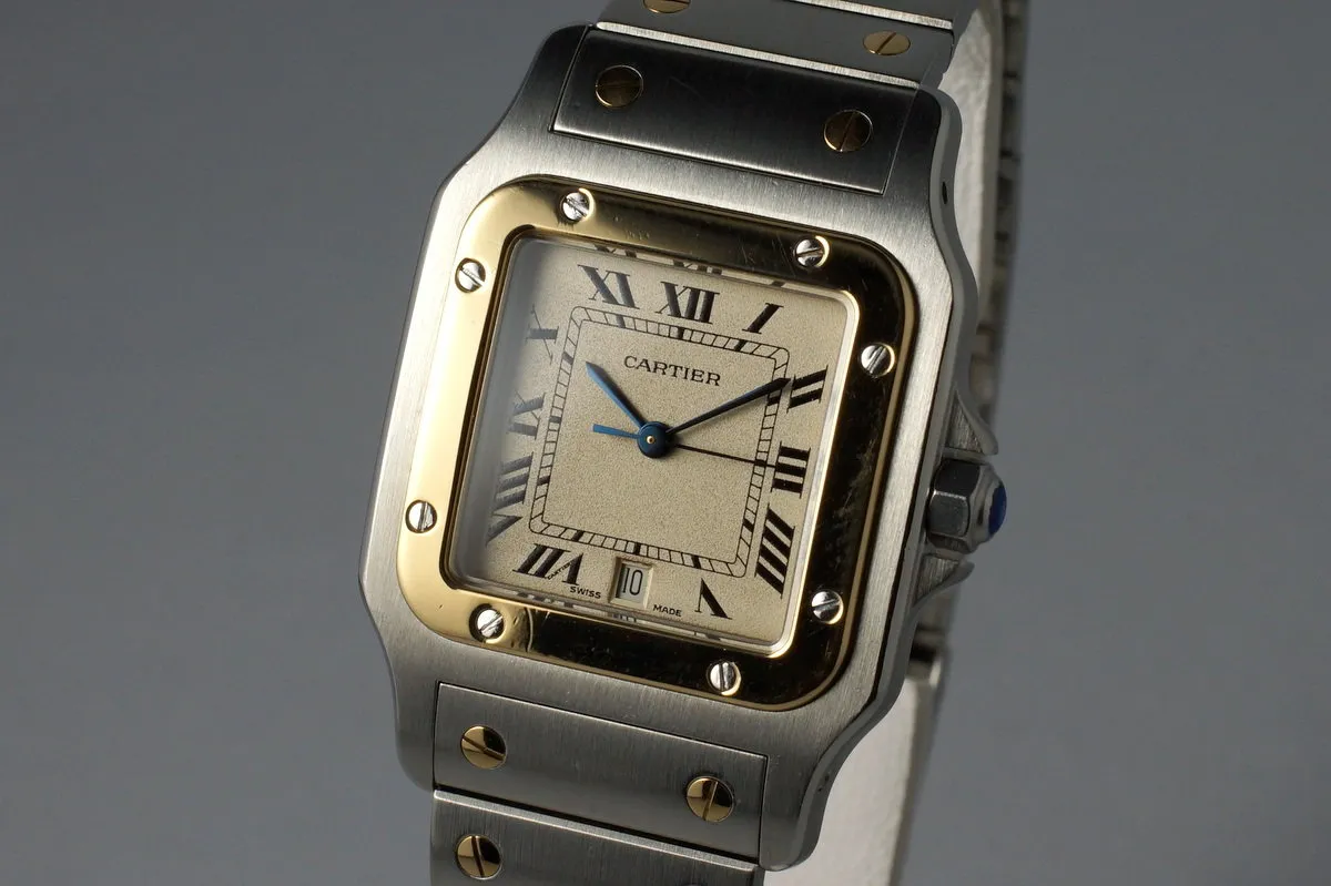 Cartier Quartz Two Tone Santos 187901