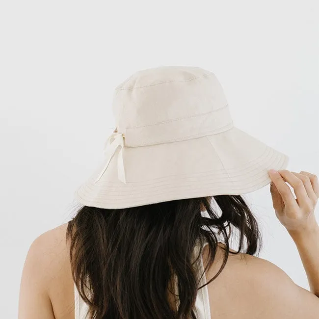 Chandler Linen Bucket Hat - Natural