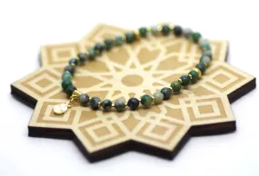 Ching Hai Jade and Gold Wrist Tasbih