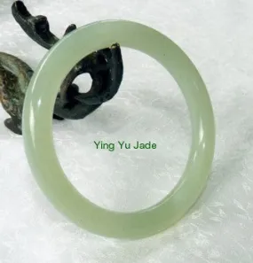 Classic Round Chinese Jade Bangle Bracelet 60mm (NJ888-60)