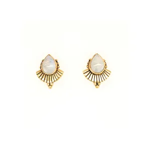 CLEOPATRA MOONSTONE STUDS