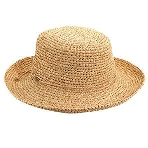 Cross country - Scala L551OS Tea Packable/Crushable Raffia Straw Bucket Hat