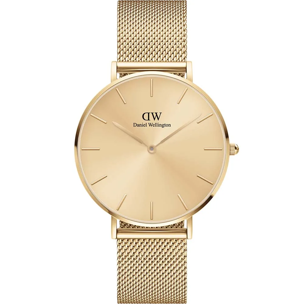 Daniel Wellington Petitte Unitone DW00100475 Gold Stainless Steel Mesh36mm