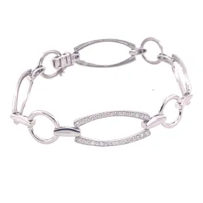 Diamond Chain Link Bracelet