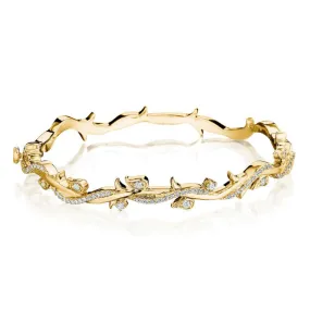 Diamond Leaf & Vine Bangle