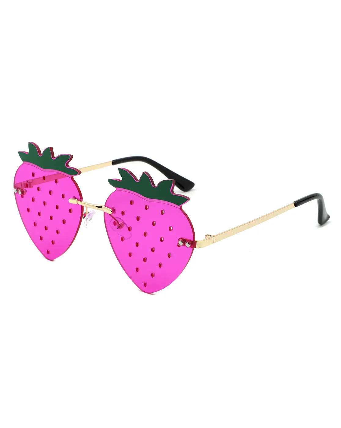 Drakon - Summer Party Novelty Colored Strawberry Sunglasses