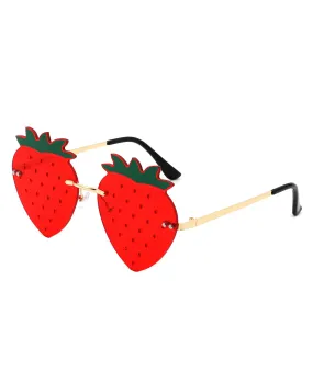 Drakon - Summer Party Novelty Colored Strawberry Sunglasses