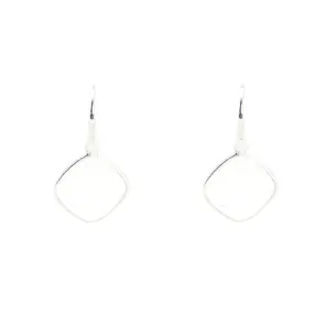 Earrings - Diamond Shape Moonstone & Sterling Silver