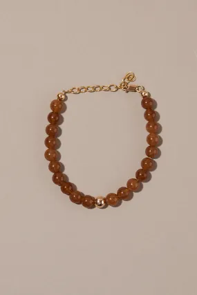 ERA CARAMEL BEADED BRACELET