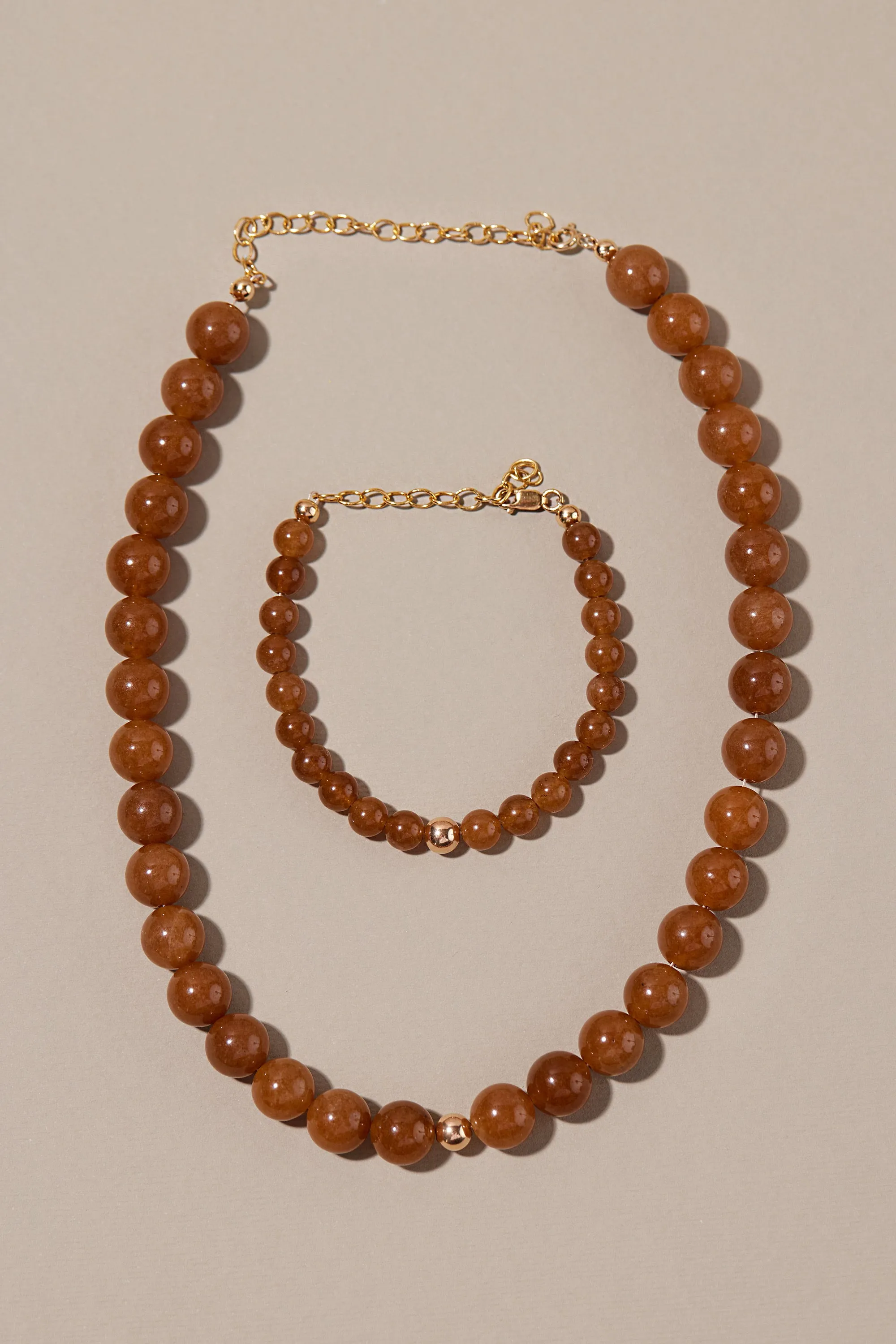 ERA CARAMEL BEADED BRACELET