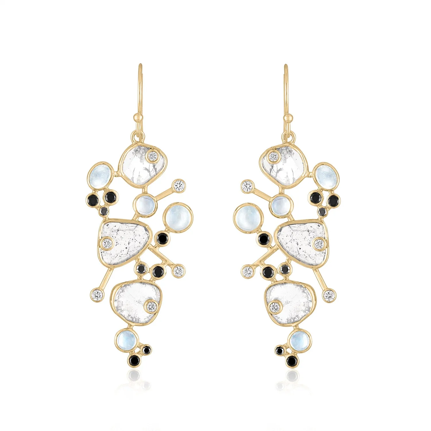 ETHERIA CLUSTER EARRINGS MOONSTONES