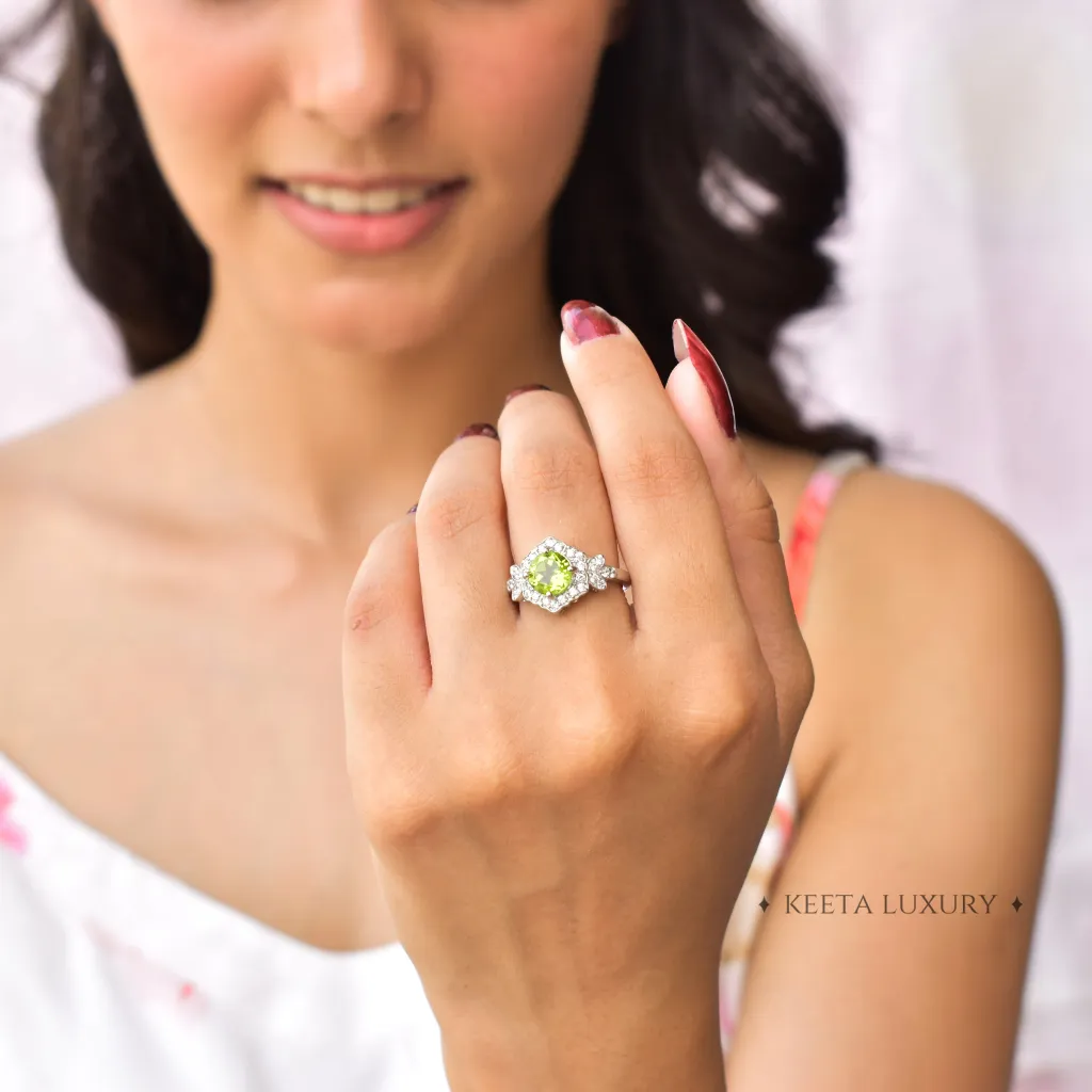 Evergreen Elegance - Peridot Ring