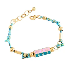 Eye Star Locket Bracelet Turquoise