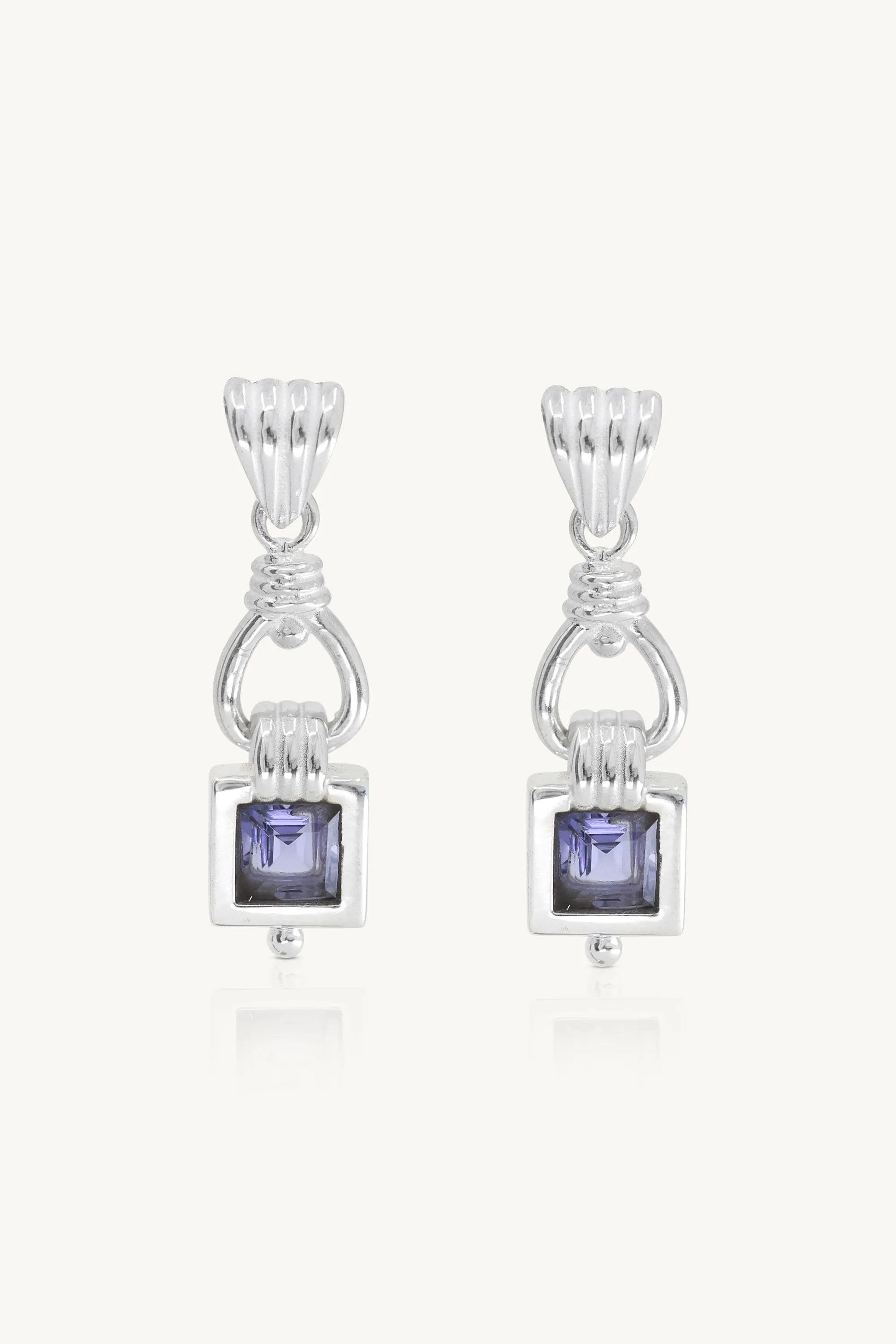 Freya Iolite Silver Earrings