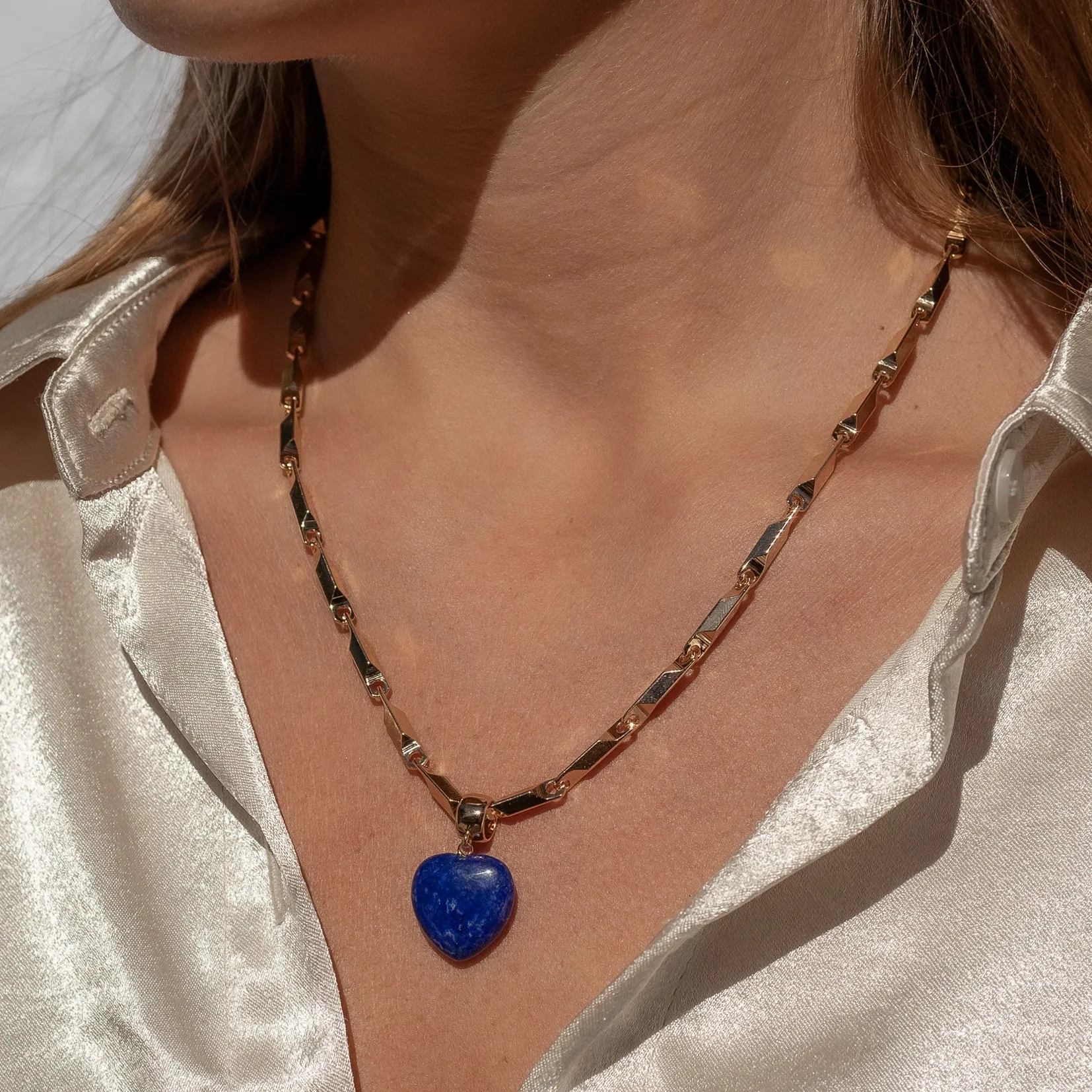 Gemma Lapis Lumina Necklace