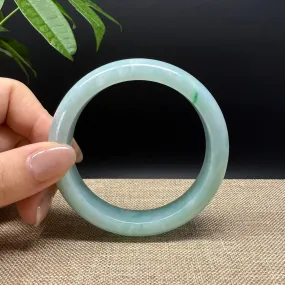 Genuine Burmese Green Jade Jadeite Bangle Bracelet ( 59.1mm )