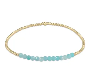 gold bliss 2mm bead bracelet - amazonite by enewton