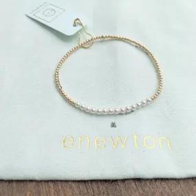 Gold Bliss 2mm Bead Bracelet | Pearl