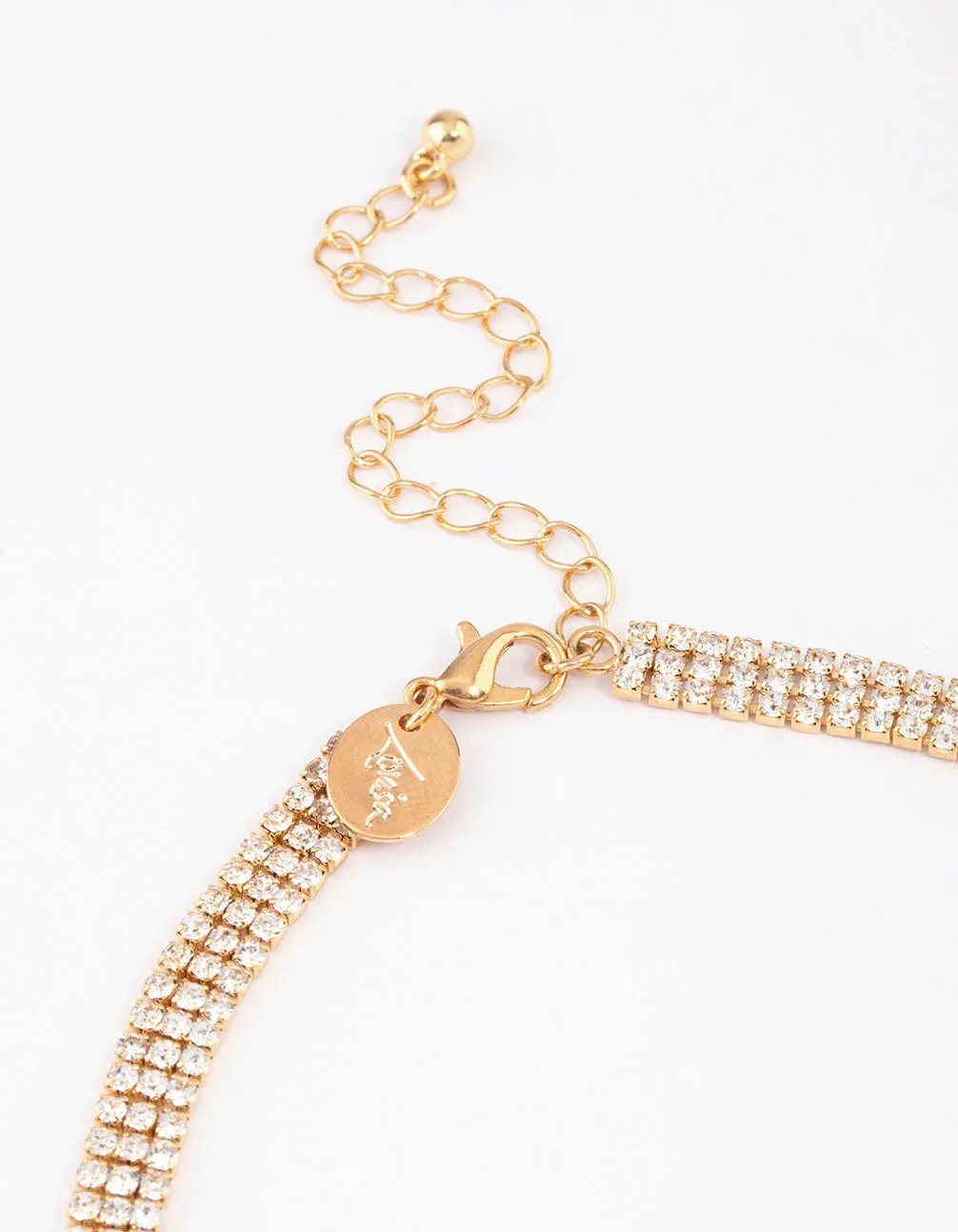 Gold Cascading Choker