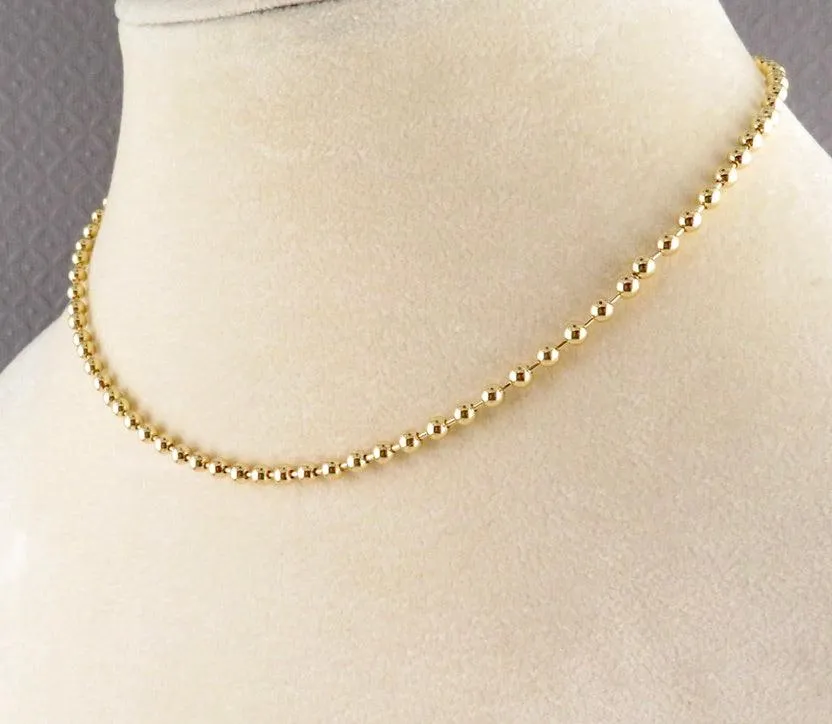 Gold Filled Ball Chain 3mm