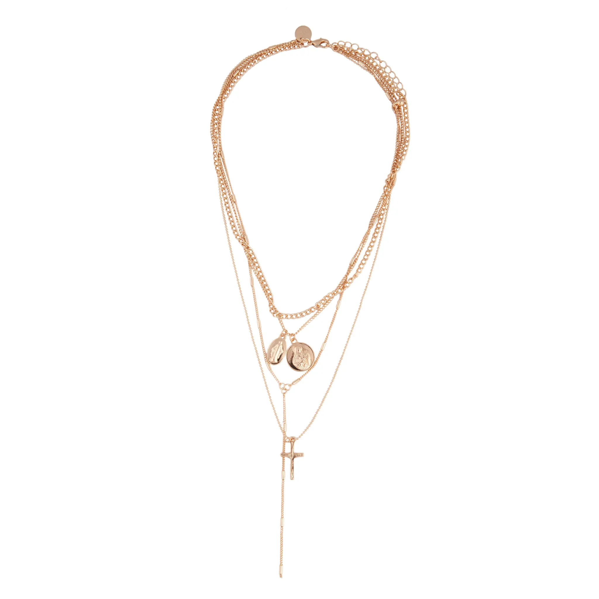 Gold Y-Neck Layered Necklace