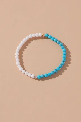 GOOD VIBES DIAMOND BEADED BRACELET