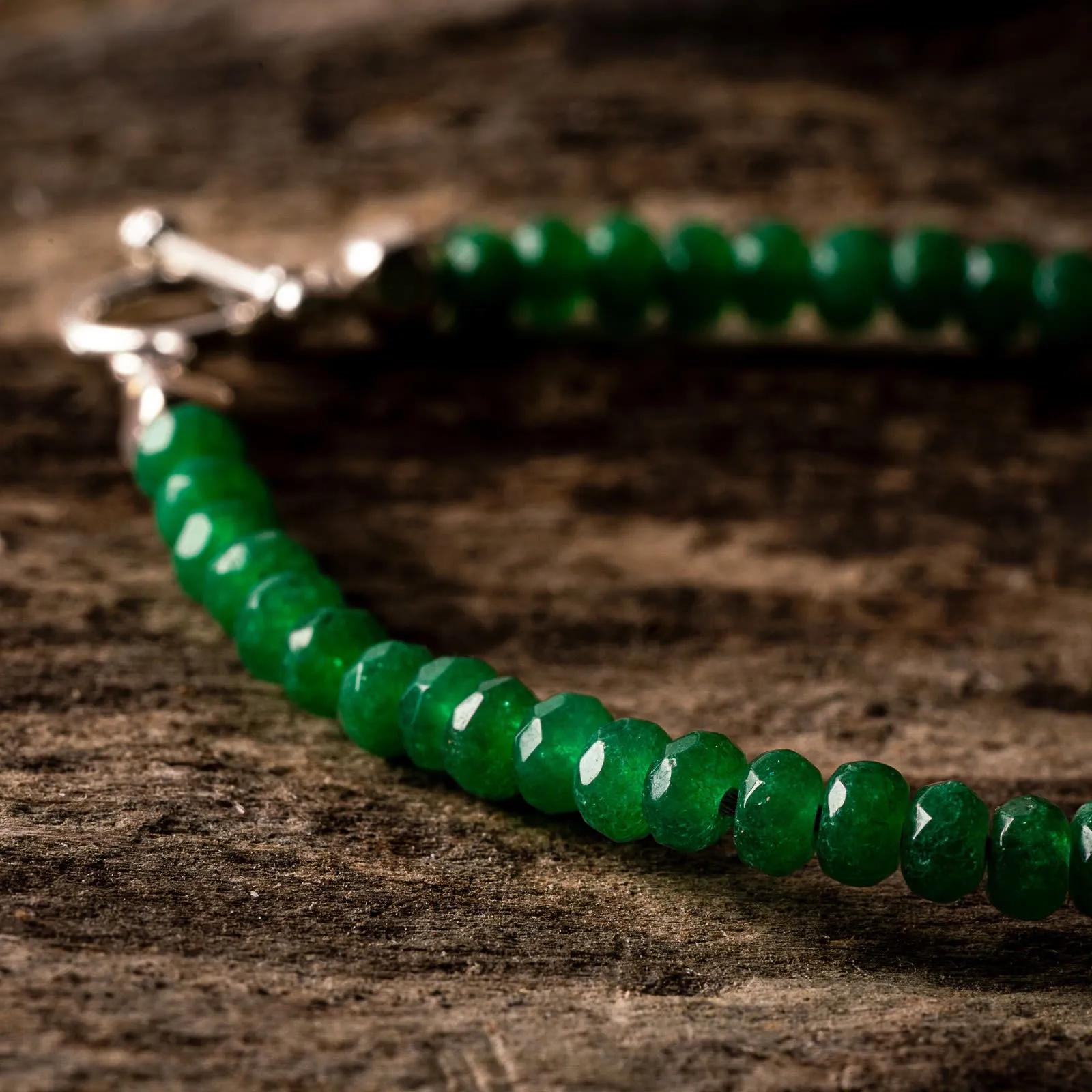 Green Jade Natural Gemstone Bracelet