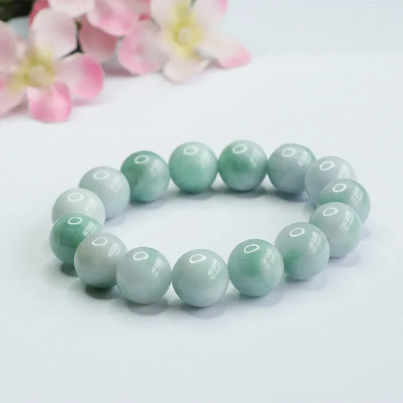 Green Jade Sterling Silver Bracelet from Planderful Collection